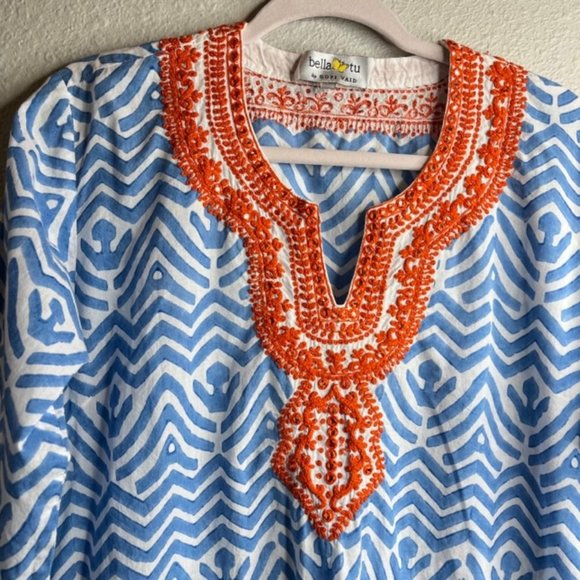 Bella Tu by Gopi Vaid  Size 16 Rhinestone Embroidered Boho Dress - Picture 4 of 13